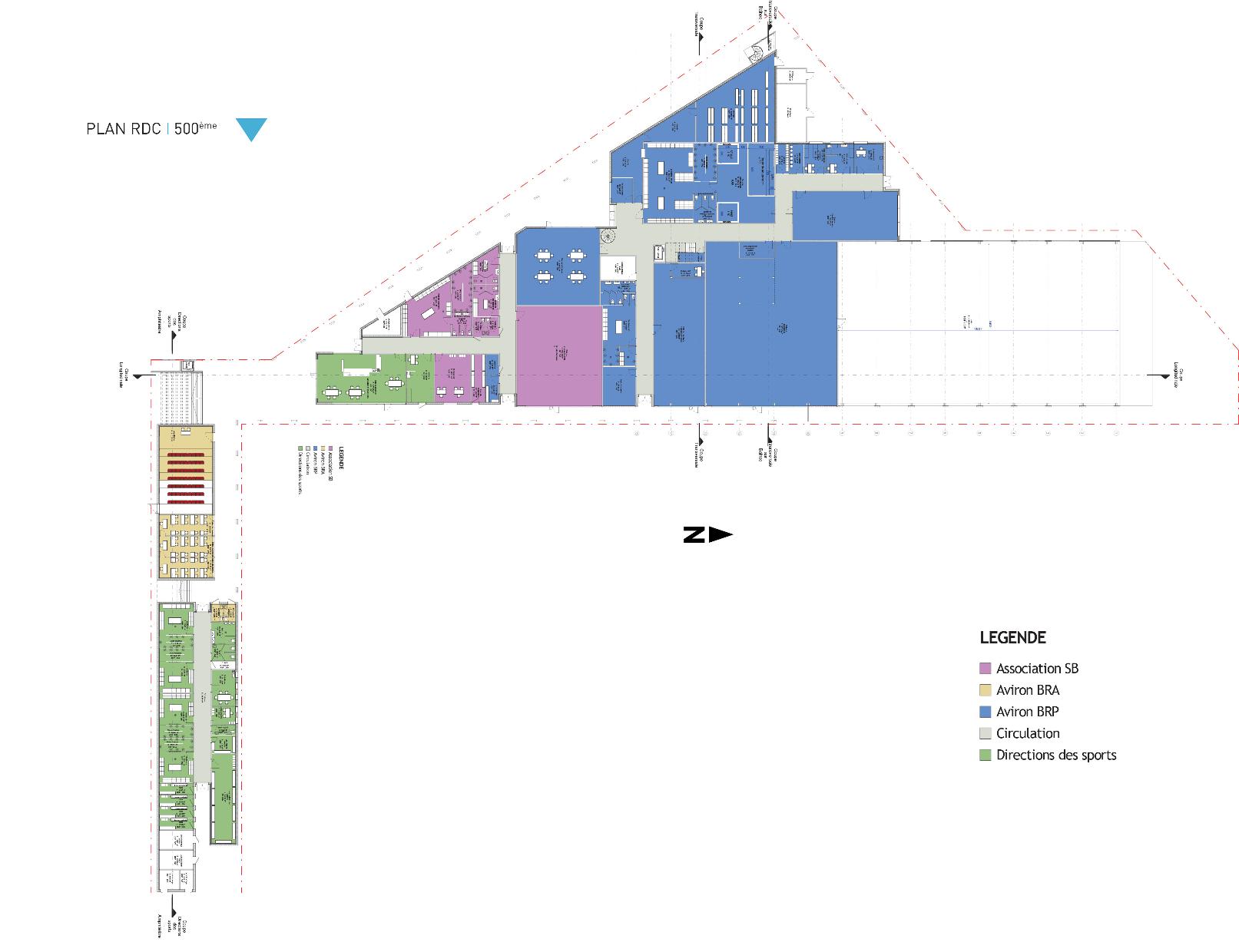 Concours pour la conception-réalisation d’un centre de formation et de performance pour l’Aviron Bayonnais Complexe Jean Dauger — vue 4